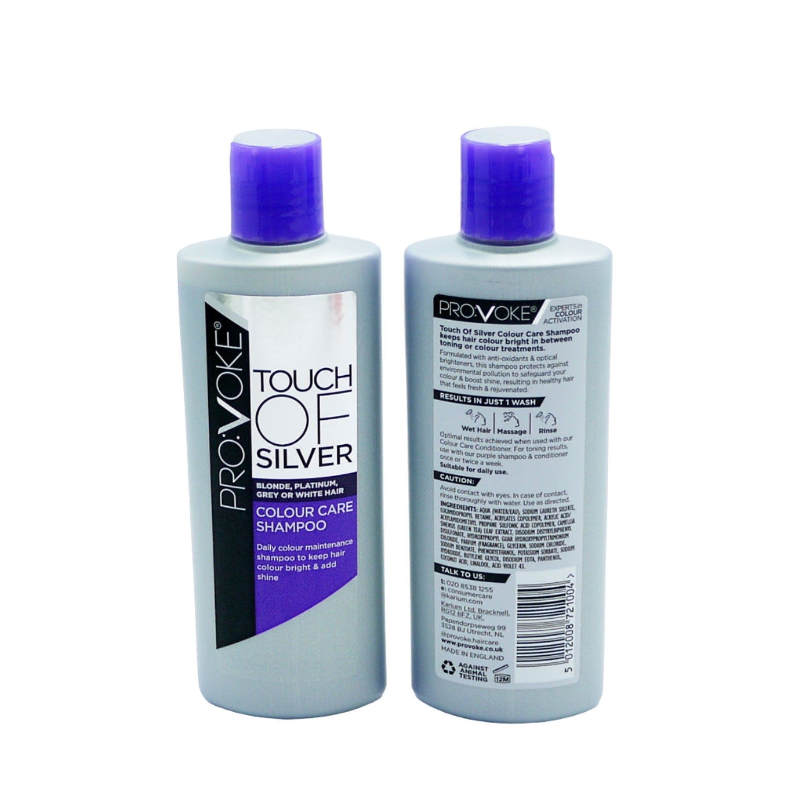PROVOKE Touch Of Silver Colour Care Shampoo 200ml | High Quality Hair Care Product Online - Product Image PROVOKE Touch Of Silver Colour Care Shampoo 200ml | High Quality Hair Care Product Online - Product Image